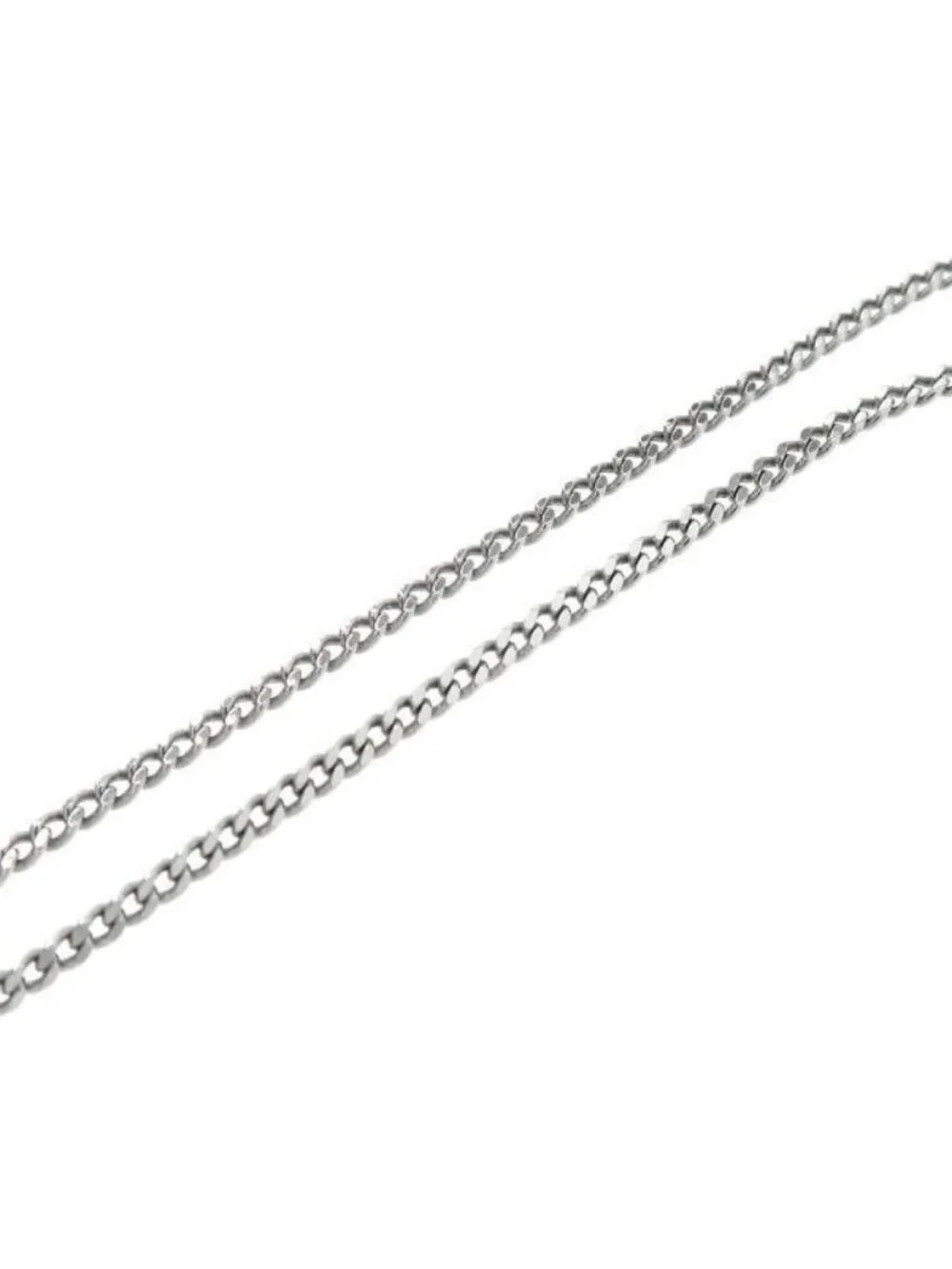 Celine Triomphe Rhinestone Necklace Rhodium Finish